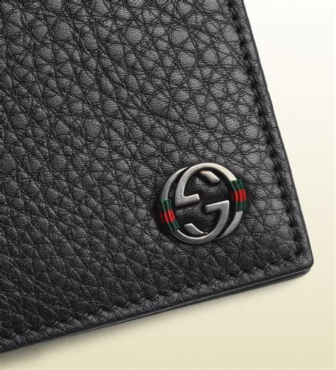 gucci men's leather wallet|Gucci wallet for men price.